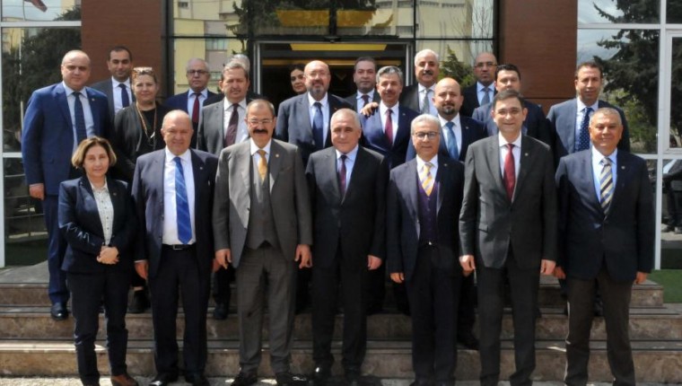 GSO YÖNETİMİNDEN GAOSB BAŞKANI ŞİMŞEK'E HAYIRLI OLSUN ZİYARETİ