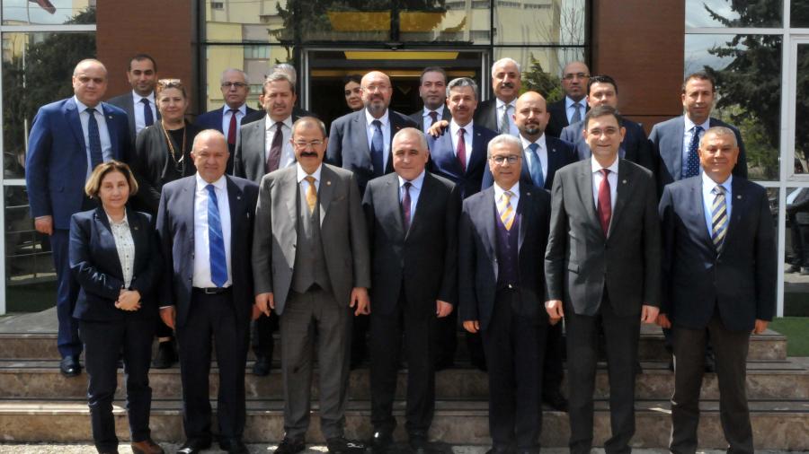 GSO YÖNETİMİNDEN GAOSB BAŞKANI ŞİMŞEK'E HAYIRLI OLSUN ZİYARETİ