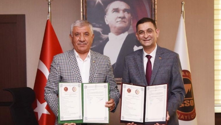 GSO İLE ATSO ARASINDA KARDEŞ ODA PROTOKOLÜ İMZALANDI