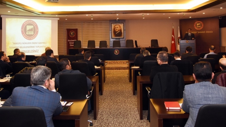 GSO’DA AKKUYU NÜKLEER GÜÇ SANTRALİ TEDARİKÇİ TOPLANTISI YAPILDI