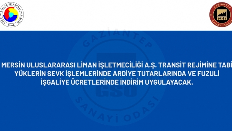 MERSİN ULUSLARARASI LİMAN İŞLETMECİLİĞİ A.Ş.’DEN DUYURU