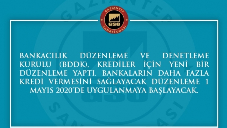 BDDK'DAN KREDİLERE YÖNELİK YENİ DÜZENLEME