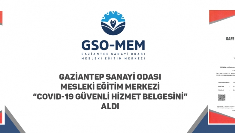 GSO-MEM “COVID-19 GÜVENLİ HİZMET BELGESİ” ALDI