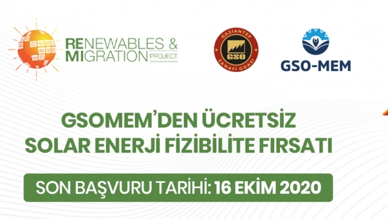 GSO-MEM’DEN ÜCRETSİZ SOLAR ENERJİ FİZİBİLİTE FIRSATI