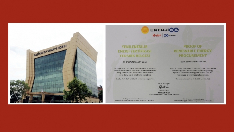 GSO, YEŞİL ENERJİ SERTİFİKASI ALAN İLK SANAYİ ODASI OLDU