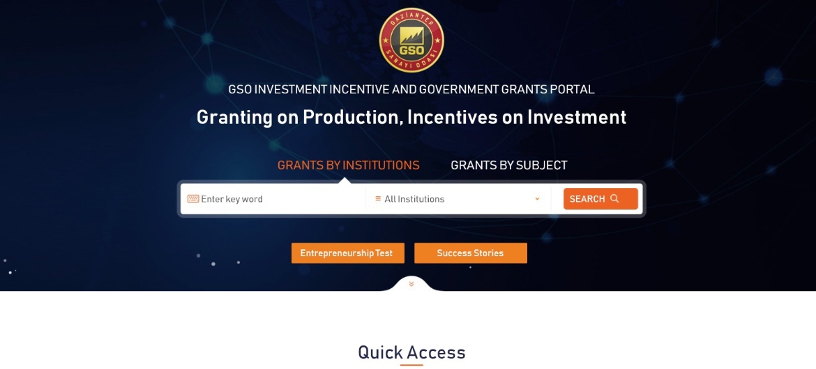"INCENTIVE AND GRANT PORTAL” FROM GSO FOR INVESTORS AND ENTREPRENEURS 
