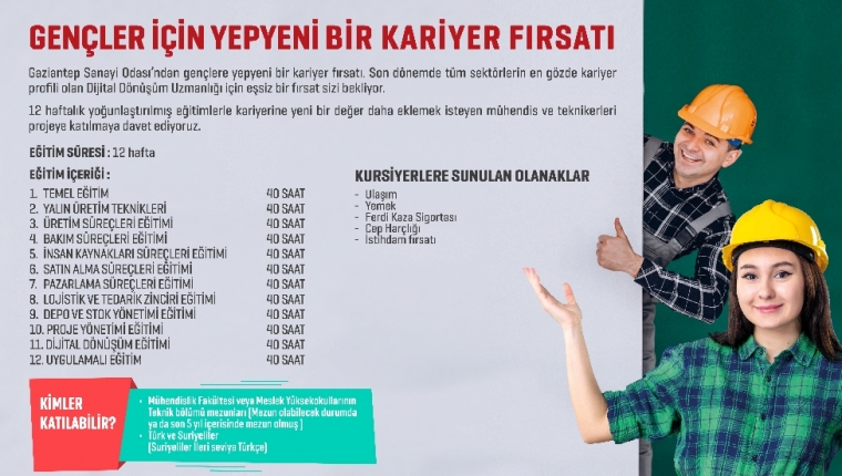 GENÇLER İÇİN YEPYENİ BİR KARİYER FIRSATI