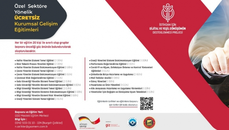 KURUMSAL GELİŞİM EĞİTİMLERİ BAŞVURU KAYITLARI DEVAM EDİYOR