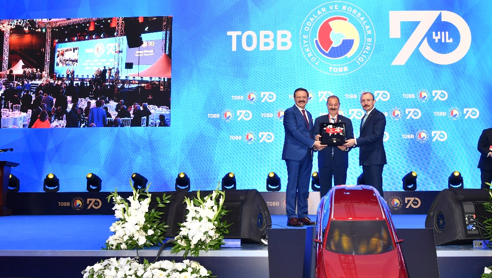 PROUD AWARD FOR GCI IN TOBB&#039;S 70TH ANNIVERSARY