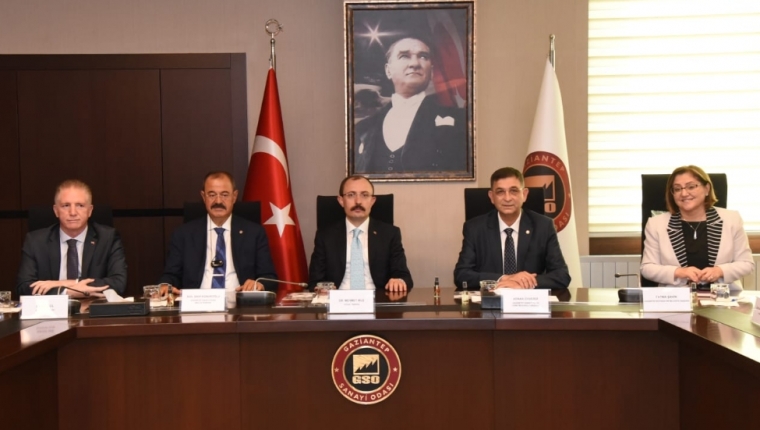 TİCARET BAKANI MEHMET MUŞ GSO’DA SANAYİCİLERİN SORUNLARINI DİNLEDİ