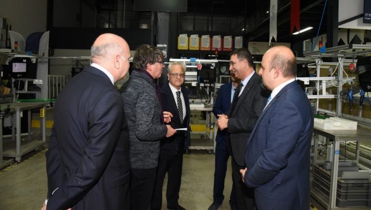 AB TÜRKİYE DELEGASYONU HEYETİNDEN MODEL FABRİKA'YA ZİYARET