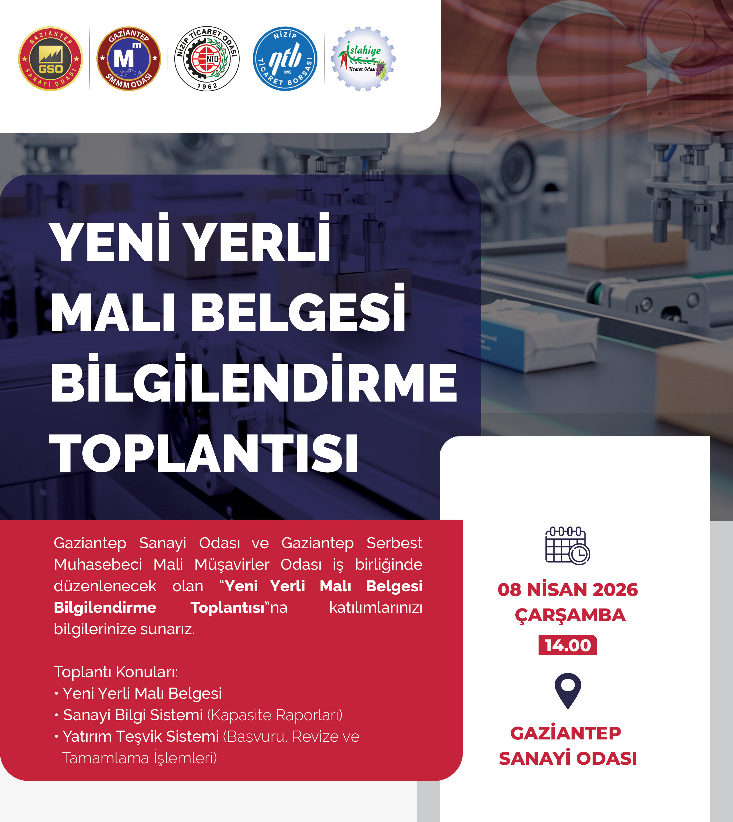 YERLİ MALI BELGESİ BİLGİLENDİRME TOPLANTISI